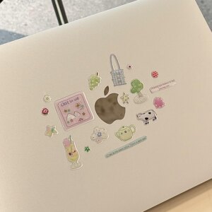 
Cute ins style three-dimensional glue sticker high-value computer tablet mobile phone decoration DIY hand account Guka material drawing