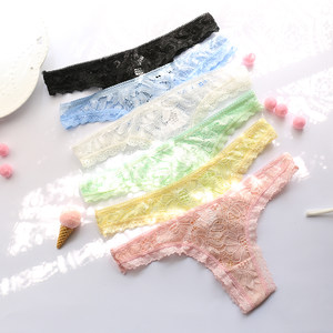 A306 sexy low -waist lady lady panties Tir pants transparent temptation without trace pants cotton inner crotch air perxy
