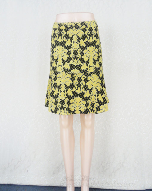 100 yuan 2 pieces! C*FON women's autumn and winter lotus leaf skirt printed bag hip skirt skirt short skirt QG807
