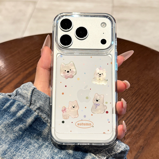 Suitable for Apple 17promax mobile phone case new iPhone17 case all-inclusive anti-fall 16promax high-end West Highland Dog 15 creative 14 personality 13 transparent 12 men and women 11 cartoon