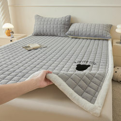 Winter Thickened Milk Velvet Mattress Pad for Home Bedroom, Single Student Dormitory Mattress Pad