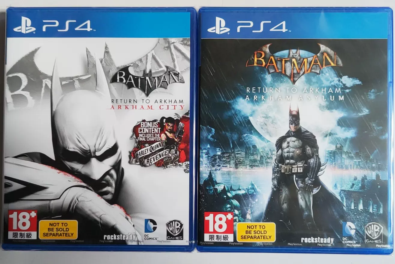 Ps4 蝙蝠侠重返阿卡姆疯人院阿甘之城港版英文batman Arkham