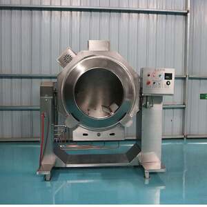 
New natural gas drum food frying machine Large electromagnetic cooking machine Commercial kitchen automatic cooking pot