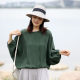 Summer new loose black copper-ammonia top for women's summer French high-end temperament women's shirt bat shirt