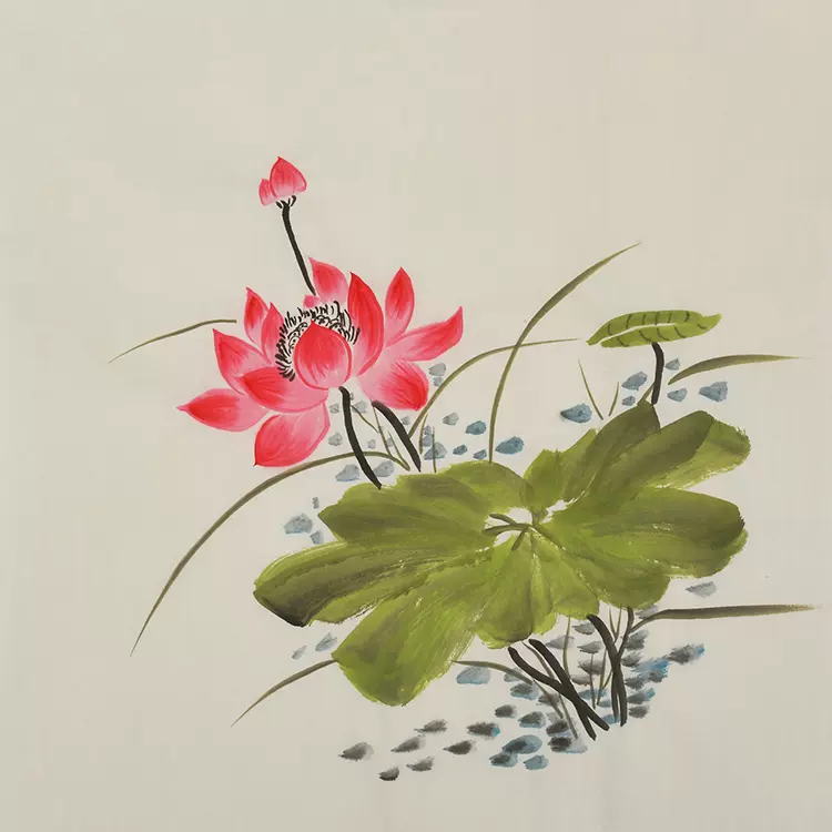 王雪涛纯手绘装饰画国画水墨画花鸟牡丹客厅画办公室画