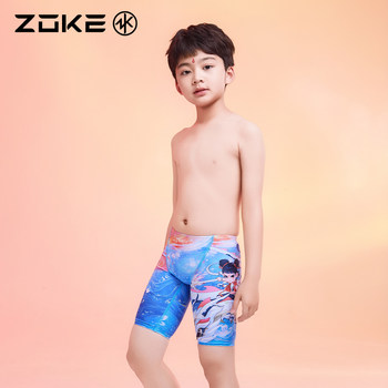 Professional swimming training for boys five-point swimming trunks