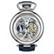 Overseas Stelling Stuhrling fully automatic hollow mechanical watch Men's business blue back transparent watch 3919
