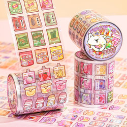 No-Cut Guka Snack Pet Tape Journal Stickers Cute ins Cartoon High-Value Journal Sticker Designs