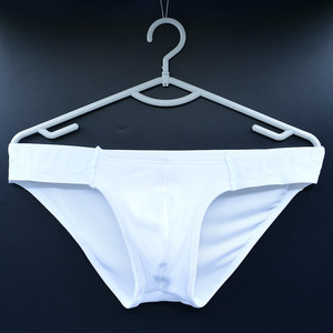 
2 pairs of men's briefs, low-waisted sexy spiral pattern pure cotton breathable sweat-absorbent cotton wide-brimmed sports shorts