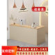 Corner cashier cream cream wind front desk small bar simple counter Modern clothing store reception platform L -shaped counter
