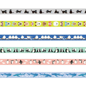 
(Ready stock/whole roll) Japanese MT animal material official website limited edition washi tape