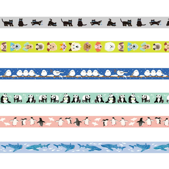 
(Ready stock/whole roll) Japanese MT animal material official website limited edition washi tape