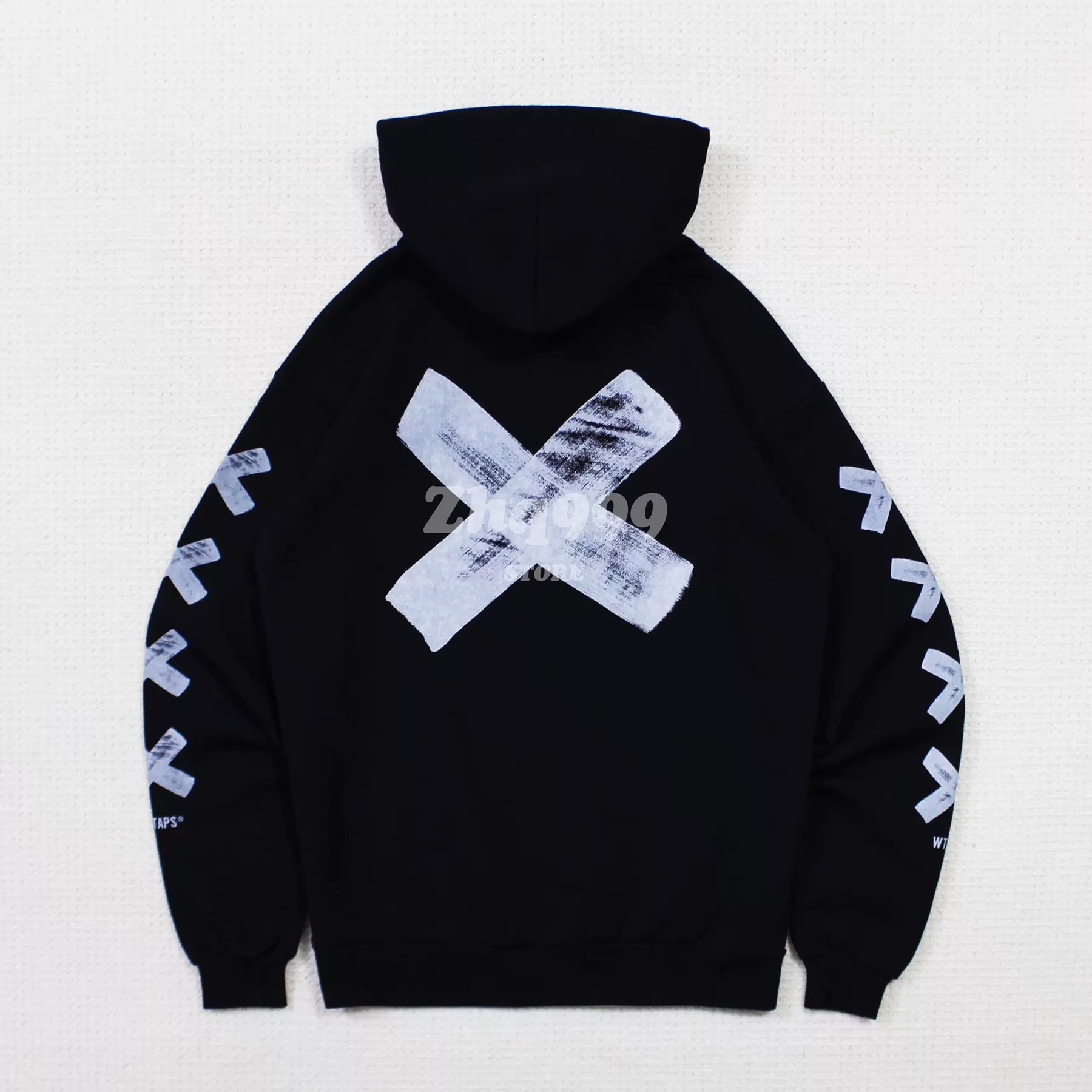 折扣現貨WTAPS KATZ HOODED/COPO重磅復古拼接刺繡字母帽衫20AW