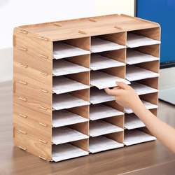 Desktop A5 Document Storage Box, Document Classification, Electronic Form Storage, Express Storage Rack, Multi-Compartment Bank Office Storage Cabinet