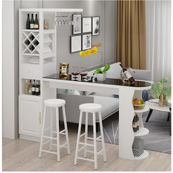 Bar Table for Home Use, Wall-Mounted Partition, Entryway Wine Cabinet, Simple Modern Living Room, Dining Room, Balcony, Small Apartment, High-Legged Bar Table