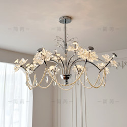 Jianrui French-Style Chandelier Crystal Flower Chandelier Living Room Chandelier High-End Chandelier 2026 New Model Living Room Main Light