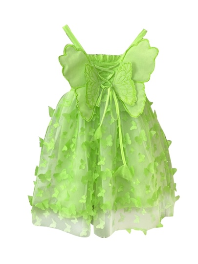 Girls Wing Dress Summer Suspender Princess