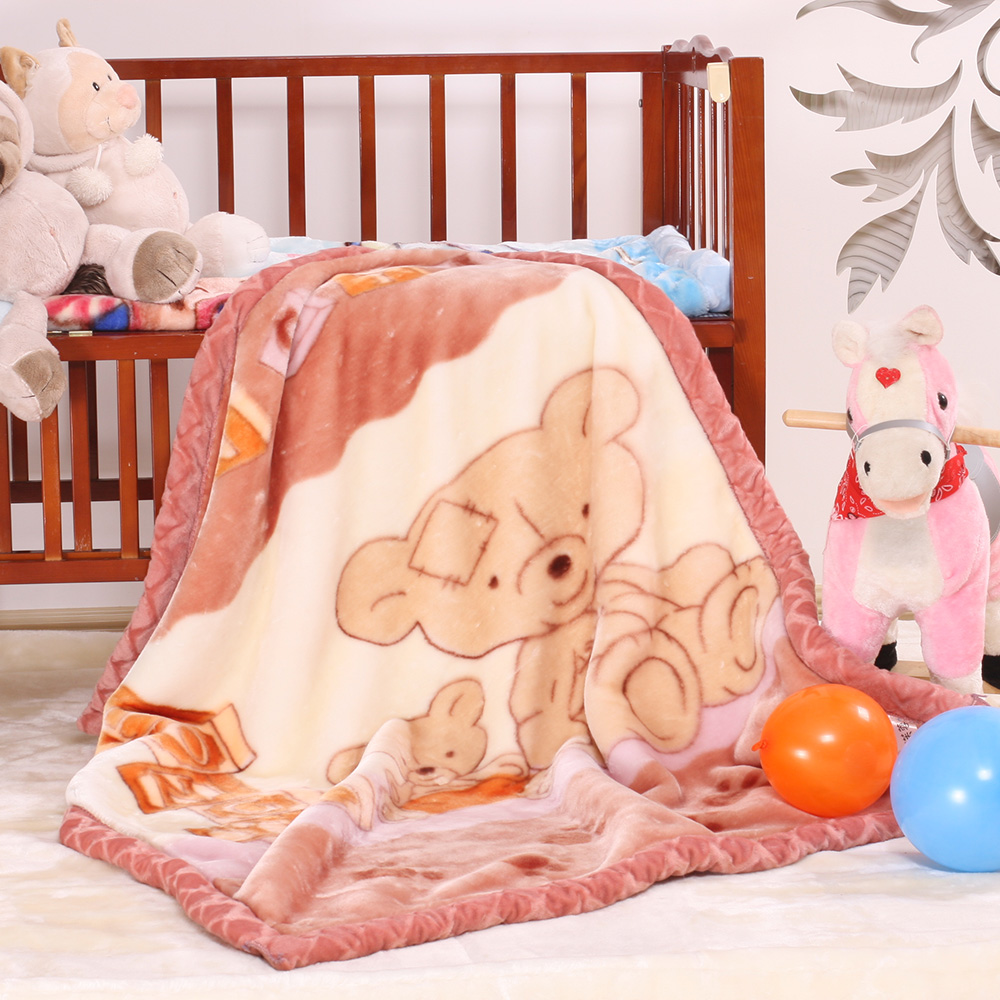 菲依班 童毯婴儿毛毯双层加厚儿童毛毯拉舍尔毛毯特价包邮礼盒