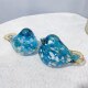 Creative small jewelry ornaments cute home desktop decoration bookshelves town paper glass glazed bird girl birthday gift