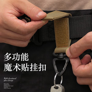
Outdoor tactical backpack hanging buckle 360 degree rotating single point triangle buckle multifunction carabiner D-type hanging ring