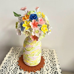 Jingdezhen Ceramic Flower Handmade Crafts, Creative Ornaments, Home Goods, Gift Items, Teacher's Day and Valentine's Day Gifts