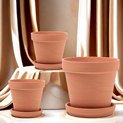 Red Clay Flower Pots, Succulent Pots, Orchid Pots, Green Plant Pots, Breathable Extra-Large Simple Coarse Pottery Clay Pots, Water-Absorbing Seedling Pots, Potted Plants