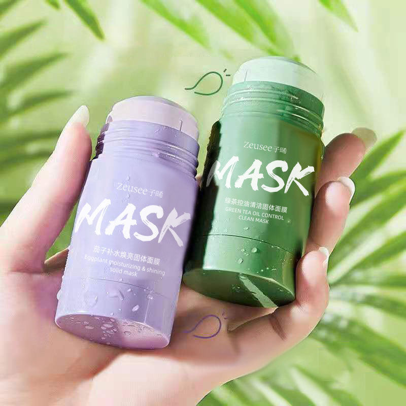 Zeusee Green Tea & Eggplant Solid Mask - Deep Cleansing Pore