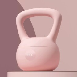 Hengda Hot and Soft Kettlebell for Shaping, Squatting, 5kg, 6kg, 8kg, Butt Lifting, Fitness, Colorful, Male, Drop-Resistant