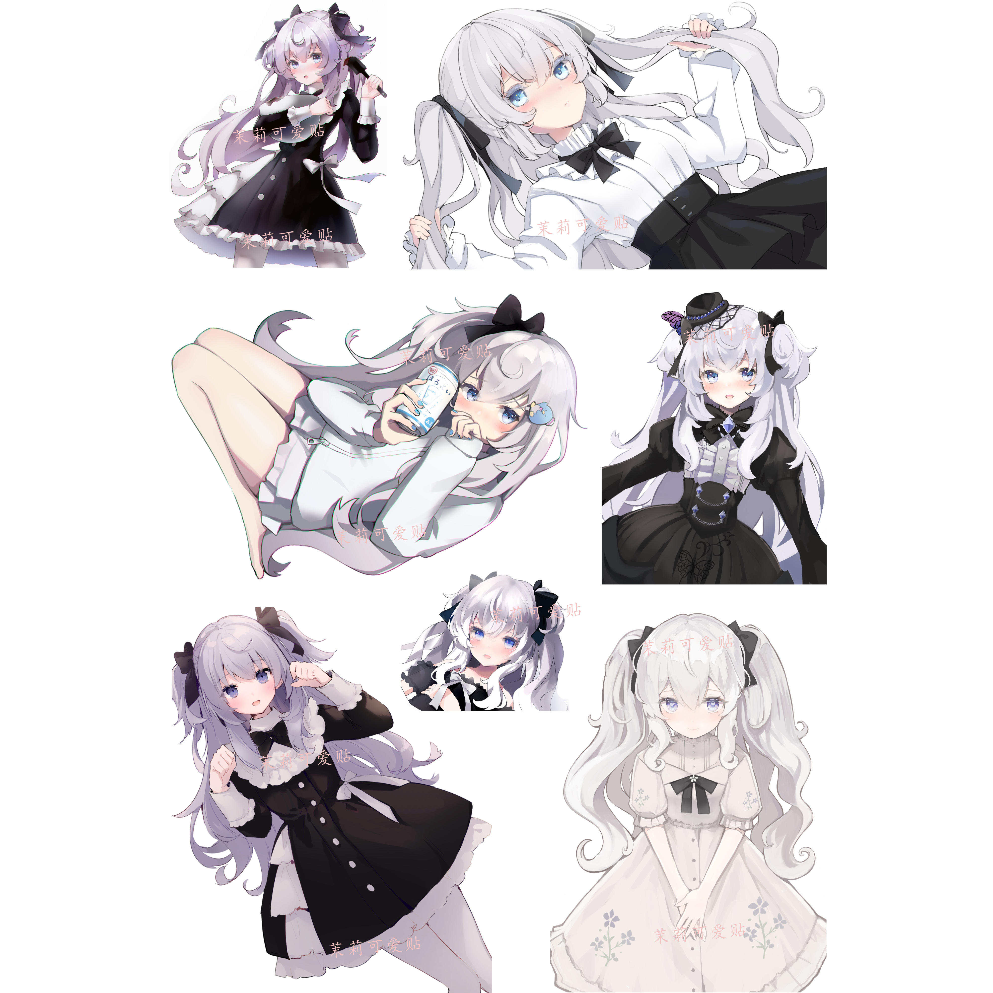 夏诺雅shanoa可爱少女vtuber女仆笔记本电脑手机行李箱旅行箱贴纸