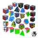 Holy Hand For beginner third -order Rubik's Cube Set full set of oblique mirror pyramid pyramid alien Five Magic Cube puzzle toys

