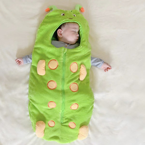
Newborn baby sleeping bag autumn and winter thickened flannel winter quilt baby supplies newborn winter newborn anti-kick quilt