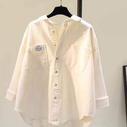 Authentic Gejia Women's Clothing 2026 Spring New Casual Top with Unique Design, Niche Pure Cotton Long-Sleeve Shirt Women's Jacket