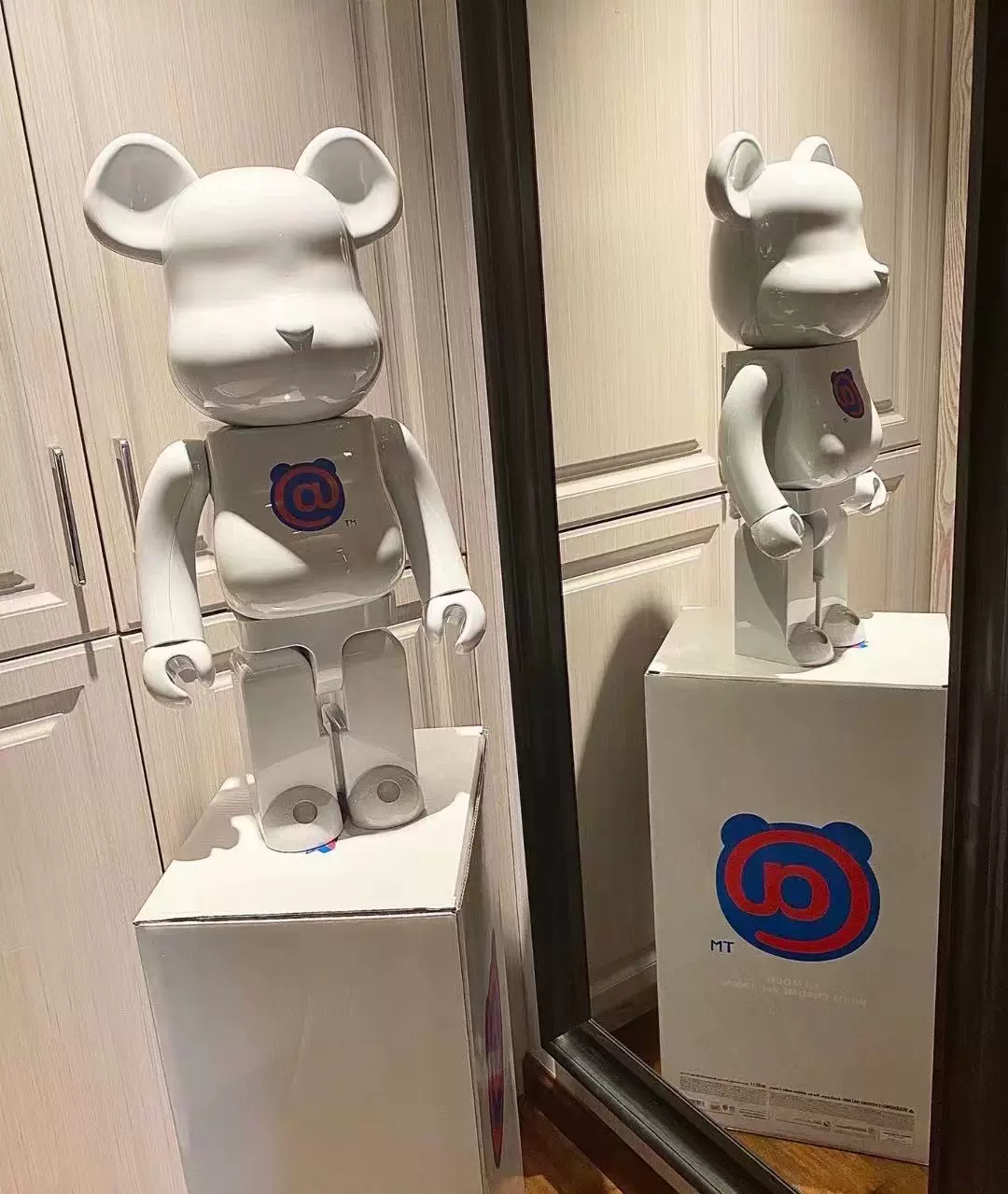 bearbrick 1st MODEL WHITE CHROME BE@RBRICK 1st MODEL 20週年-Taobao