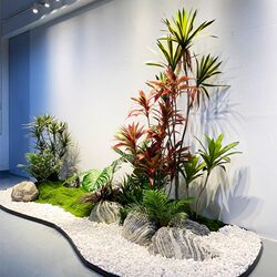 Simulated Green Plant Landscaping Large Classy Plant Bionic Potted Indoor Window Hotel Restaurant Decoration Fake Tree Landscape