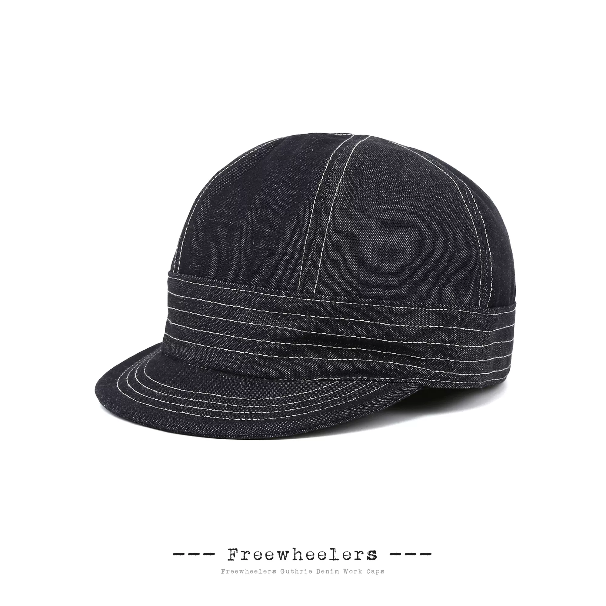 FREEWHEELERS GUTHRIE 10OZ DENIM WORK CAP 蓝染单宁工装帽-Taobao