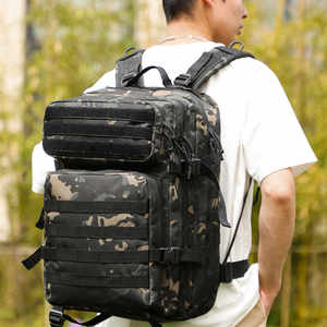 Outdoor cycling camping 45L tactical attack backpack 3P bag camouflage travel backpack men's large capacity mountaineering bag