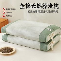 Whole Buckwheat Pillow for Neck Protection and Sleep Aid, Special Buckwheat Husk Pillow Core for Adults, Summer Neck Pillow for Home Use, Pair Pack