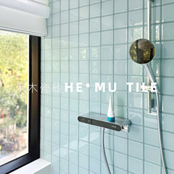 ins Colorful Jelly Glass Tiles 10×10 Milk Tea Clothing Store Bar Counter Kitchen and Bathroom Wall Decoration Internet-Famous Tiles