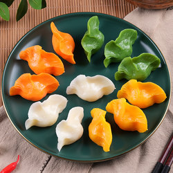 Simulated Handmade Dumpling Model, Colorful Dumplings, Steamed Dumplings, Wontons, Food Photography Props, Early Education Ornaments, Decoration