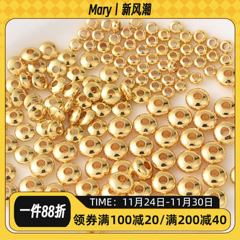 18K gold filled abacus beads loose beads