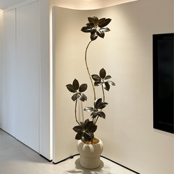 Haohong Jingpin Black Diamond Rubber Tree Artificial Green Plant High-End Light Luxury Indoor Fake Flower Large Floor-Standing Potted Plant for Living Room