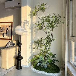 Simulated Green Plant Landscaping Combination for Home Entrance, Balcony, Foyer, Landscape Arrangement, Staircase Corner, Plant Display Window