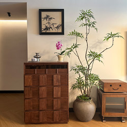 Top Ten Achievements of Haihong Jingpin: Simulated Green Plants in Antique Style for Indoor Living Room, Staircase, Large Floor-Standing Artificial Potted Plants