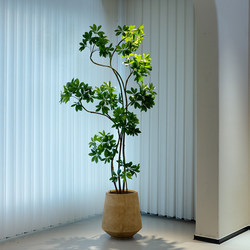 High-End Luxury Artificial Green Plant with Duckbill Tree Design, Large Floor-Standing Pu Fake Tree for Indoor Living Room Decoration