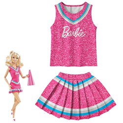 Children's Barbie-Style Wearable Cheerleading Uniforms, Halloween Adult Cheerleading Costumes, Annual Meeting Performance Costumes