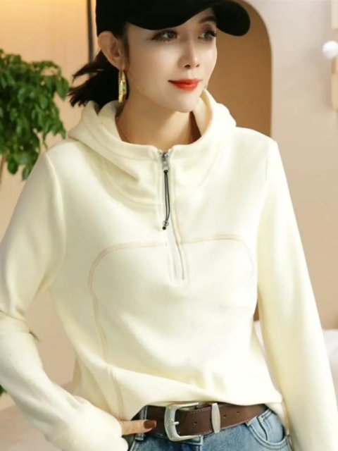 Foreign Trade Cross-border Vertical Bar Half Turtleneck Zipper Bottoming Sweater