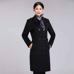 22新款移动营业厅呢子大衣前厅销售制服工装冬季毛呢时尚外套