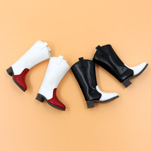 Icy DBS small cloth doll shoes simple high -heeled rough boots OB24 Lijia 19 joint baby shoes

