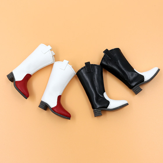 Icy DBS small cloth doll shoes simple high -heeled rough boots OB24 Lijia 19 joint baby shoes
