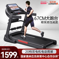 Lijiuji Sweat-Inducing Mammoth Treadmill for Home Use, Large Indoor Silent Gym Equipment for Families, Compact for Men and Women